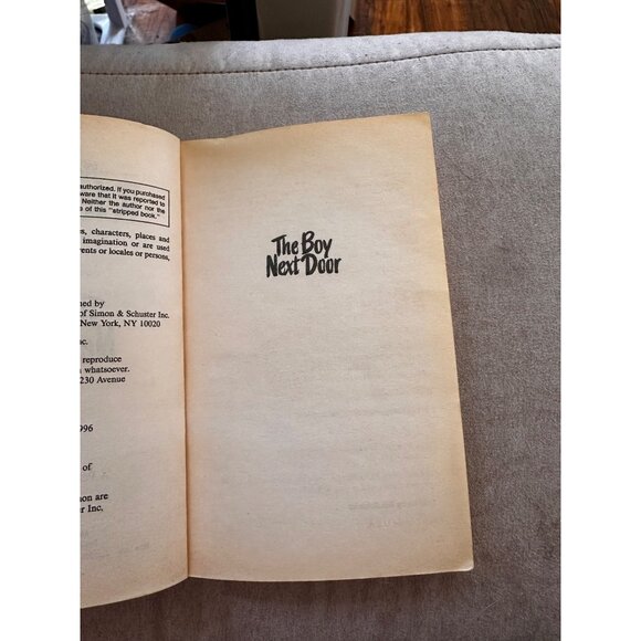 The Boy Next Door R.L. Stine Paperback Vtg 1st Edition Fear Street Pocket Books - Picture 10 of 16